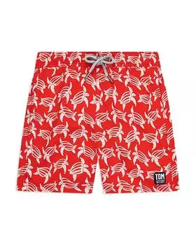 Плавки с черепаховым принтом для мальчиков TOM & TEDDY, цвет Red