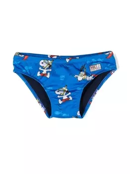 Плавки с кулиской из коллаборации с Snoopy MC2 Saint Barth Kids, синий