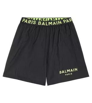 Плавки с логотипом Balmain, черный