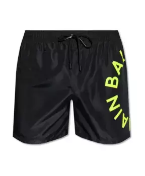 Плавки с логотипом Balmain, черный