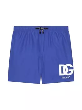 Плавки с логотипом Dolce & Gabbana Kids, синий