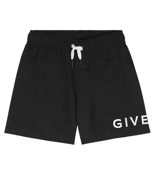 Плавки с логотипом Givenchy Kids, черный