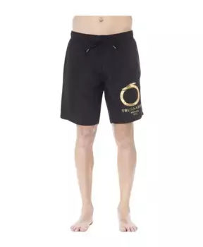 Плавки с логотипом и карманами Trussardi, черный