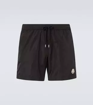 Плавки с логотипом Moncler, черный