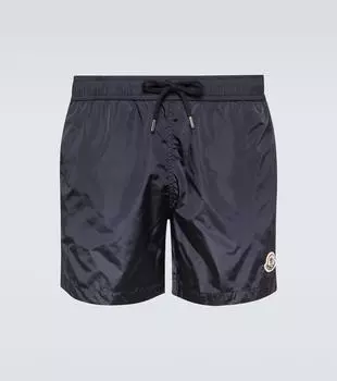 Плавки с логотипом Moncler, синий