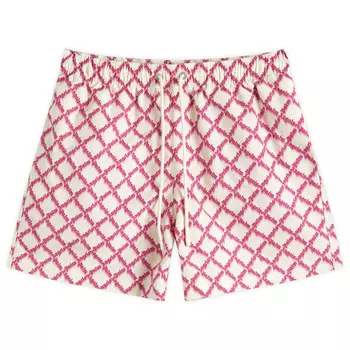 Плавки с логотипом Net Palm Angels, цвет fuchsia