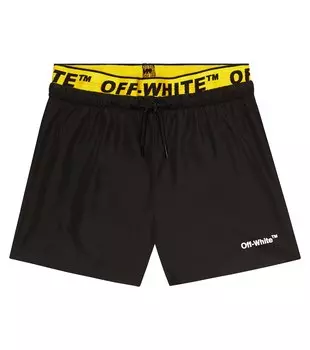 Плавки с логотипом Off-White, черный