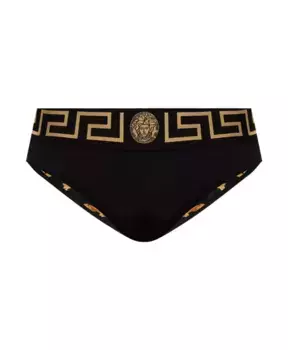 Плавки с логотипом Versace, черный