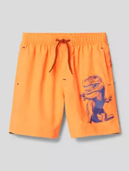 Плавки с мотивным принтом Blue Seven, оранжевый