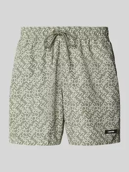 Плавки с нашивкой-лейблом Calvin Klein Underwear, оливковый