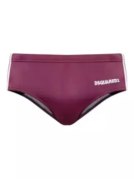 Плавки с полосками по бокам DSQUARED2, фиолетовый