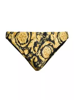 Плавки с принтом Baroque Versace, золотой
