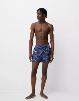 Плавки с принтом Bershka, синий
