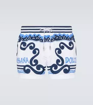 Плавки с принтом Dolce&Gabbana, синий