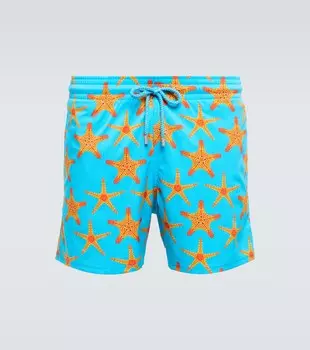 Плавки с принтом Moorise Vilebrequin, синий