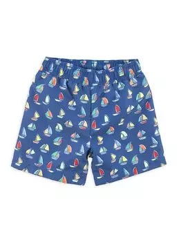 Плавки с принтом парусника для маленького мальчика Florence Eiseman, нави