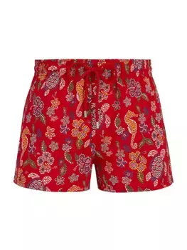 Плавки с рисунком Manta Vilebrequin, цвет coquelicot