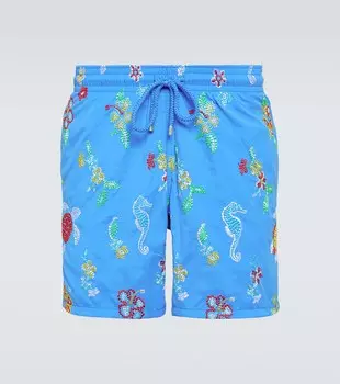 Плавки с вышивкой Vilebrequin, синий