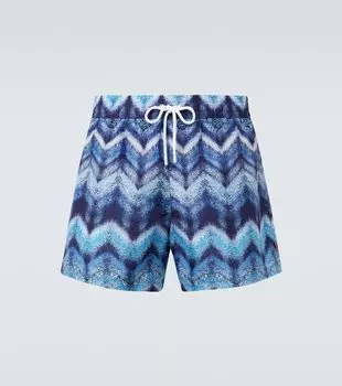 Плавки с зигзагообразным принтом Missoni, Blue Navy Base With Blue Notes