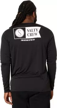 Плавки Salty Crew Alpha Long Sleeve Sunshirt, черный
