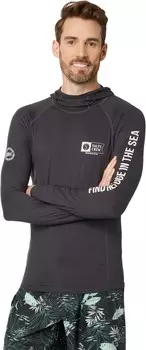 Плавки Salty Crew Thrill Seekers Hooded Surf Shirt, черный