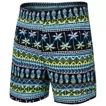 Плавки Saxx Go Coastal 2N1 Volley Short 5'', цвет Pina Stripe/Black Multi