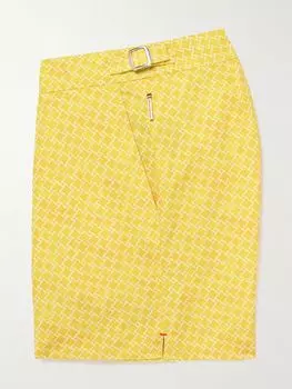 Плавки Setter Slim-Fit средней длины с принтом из переработанных материалов ORLEBAR BROWN, желтый