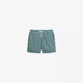 Плавки-шорты Addling из переработанного полиэстера в клетку Ted Baker, темно-синий
