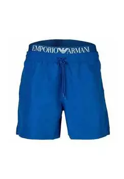 Плавки-Шорты - боксеры с логотипом Emporio Armani, цвет ultramarin