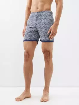 Плавки-шорты bulldog с цветочным принтом Orlebar Brown, синий