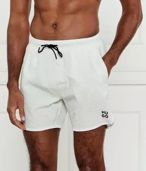 Плавки-Шорты Chaffle Regular fit Hugo Bodywear, белый