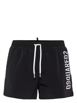 Плавки-шорты DSQUARED2 с логотипом, черный