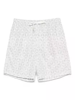 Плавки-шорты Eleventy с цветочным принтом, нейтральный