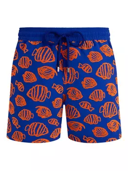 Плавки-шорты Flocked Fishy Vibes Vilebrequin, синий
