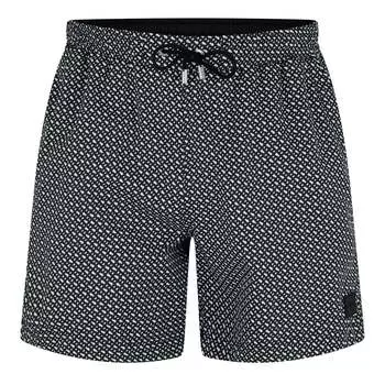 Плавки-шорты Hugo Boss Men's Ciro All-Over Logo, черные