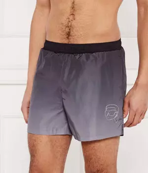 Плавки шорты икона омбре Regular fit Karl Lagerfeld, черный