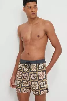 Плавки-шорты из коллаборации с CORAL GARDENERS Billabong, коричневый