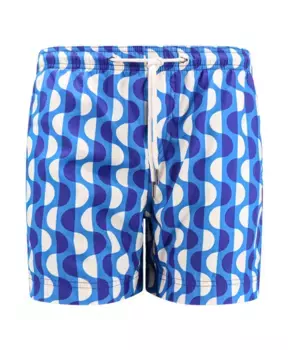 Плавки Шорты из переработанных материалов с принтом Peninsula, синий