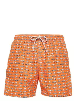 Плавки-шорты Lighting MC2 Saint Barth Kids, оранжевый