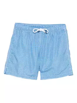 Плавки-шорты Madeira с геометрическим узором Fedeli, синий