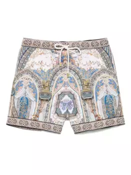 Плавки-шорты Make Me Your Mosaic Camilla, белый