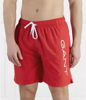 Плавки-шорты мужские Gant с логотипом бренда, красный