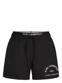 Плавки-шорты Rue St-Guillaume KARL LAGERFELD, черный