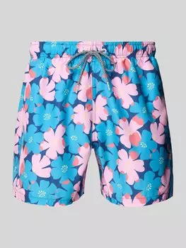 Плавки-шорты с эластичным поясом, модель «Sully Floral» BOARDIES, розовый