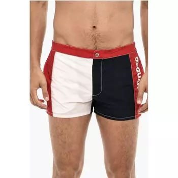 Плавки-шорты с цветными блоками и логотипом сбоку Dsquared2, Multicolor