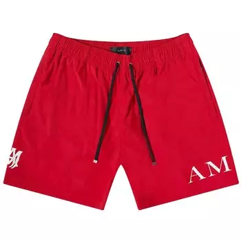 Плавки-шорты с двойным логотипом Amiri, красные