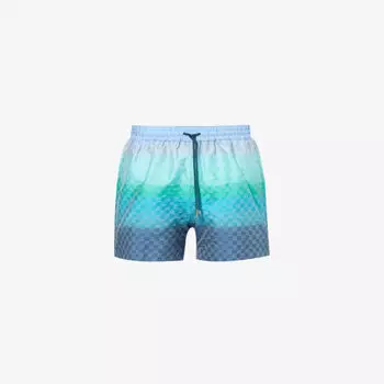 Плавки-шорты с градиентным графическим принтом Paul Smith, синий