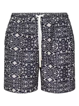 Плавки-шорты с графическим принтом Eleventy, синий