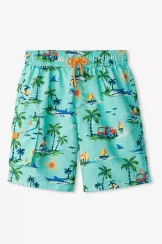 Плавки-Шорты с изображением тропических акул Hatley, синий