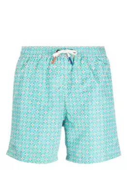 Плавки-шорты с кулиской и геометричным принтом Altea, зеленый